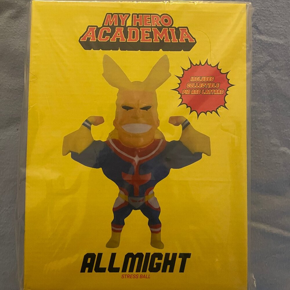 My Hero Academia stress ball, lanyard and pin